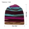 casquette de tête imprimée rayée, écharpe décontractée à double usage, chapeau doux, chaleur extérieure, foulard unisexe, casquette sans bords pop hip hop de rue