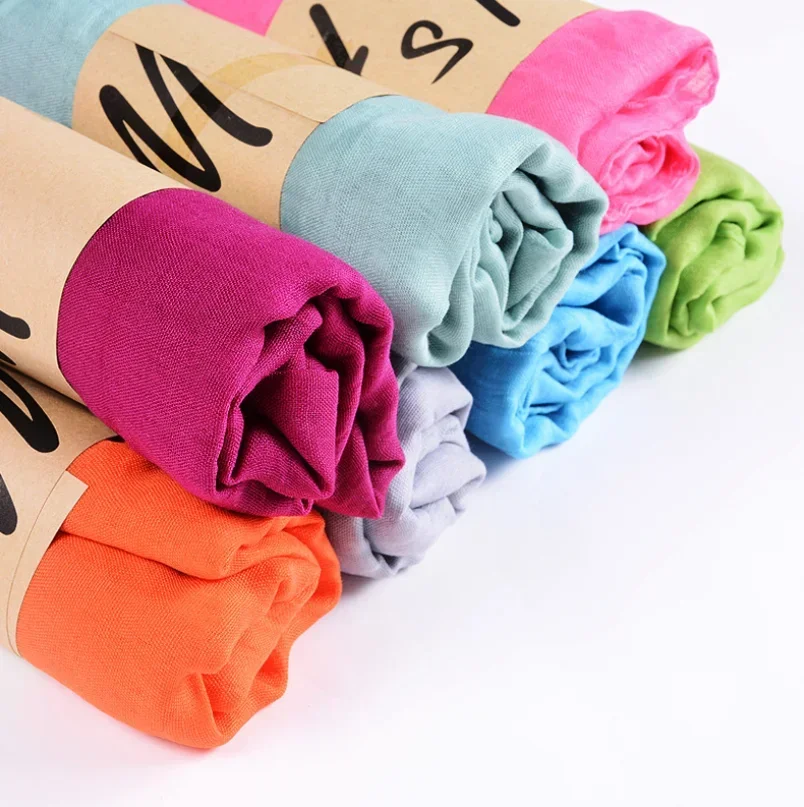 nouveauté 45*180 cm classique premium viscose maxi froissé nuage hijab écharpe châle doux islam musulman foulards hiver fille écharpe