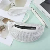 jowaist sac banane de luxe pour femme, sac banane, sac à main, sac banane, sac à main, sacs à bandoulière, sacs de poitrine, flash diamond, gels fashion, initié à la hanche