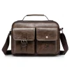 sac pour hommes décontracté sacs à bandoulière en cuir pu hommes porte documents sacs à main sacs pour ordinateur portable porte documents bureau affaires fourre tout 가bolso de hombre