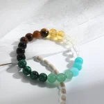Bracelet de perles pour femmes et hommes, attirer l&rsquo;argent, la richesse, la santé, pierre naturelle, bijoux à la mode, cadeau, Protection contre la terre énergétique, tendance