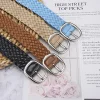 ceintures tressées de couleurs vives pour femmes, ornement de taille pour dames, sans trous, assorties à tout