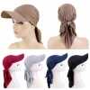 Casquette Hijab de Baseball pour Femme, Chapeau de Soleil Musulman, Écharpe Ronde, Bandana Chimana, Turban, Nouvelle Mode