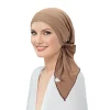 nouveau musulman hijab turban femmes pré attaché longue queue foulard enveloppement chimio casquette bonnets bonnet foulard extensible chapeaux chapeau mujer