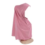 Musulman enfants filles Hijab une pièce Amira 7-12 ans foulard enveloppement Turban tirer prêt à porter Niqab islamique foulard chapeau