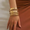 ensemble de bijoux rétro élégant pour femmes, 10 pièces, bracelets superposés en argent, usage quotidien, cadeau de fête de mariage