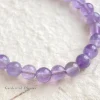 bracelet de perles d'améthyste naturelle pour femmes, bijoux faits à la main avec pierres précieuses