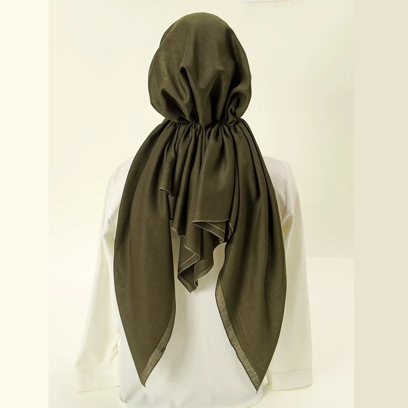 gros coton instantané musulman hijab enveloppe intérieure sous capuchon triangle écharpe hijab plaine islamique turban bonnet doux bandeau chapeau