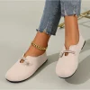 2025 nouveaux appartements rétro – mocassins peu profonds pour femmes, styles de couleur unie décontractés et confortables, bases polyvalentes au quotidien