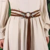 Ceinture de Style ethnique médiéval pour femmes, Design noué, rétro, mode, accessoires pour robe, pull, chaîne de taille, 2025