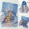 foulard en soie brodé d'été de haute qualité, châle de plage lisse et respirant, résistant au soleil, protection solaire, hijab pour femmes, nouvelle collection