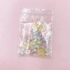 30 pièces 8.7*14.7mm ab transparent petites perles de nœud papillon matériel créatif décoratif bijoux à bricoler soi même accessoires en gros