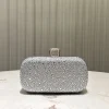 nouvelles dames brillant luxe strass pochettes mariage/bal/anniversaire fête soirée sac à main élégant vert foncé banquet sac à main