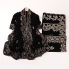 nouveau style ethnique musulman hijabs pour femmes longue moyen orient noir brodé couvre chef dame foulard femme voile musulman ramadan