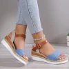 Été femme sandales chaussures chaussures souples femme sandales élégantes femme chaussures compensées dames chaussures chaussures de fête femme femmes sandale