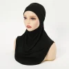 turban élastique en jersey de coton pour femme, bonnet hijab, bandeau de sauna islamique, bonnet intérieur uni musulman, prêt à porter, 28x38cm, le plus récent