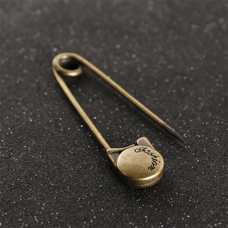DoreenBeads tête ronde alliage broche broches Vintage mode grande boucle ardillon pour châle chapeau aiguille sac Cardigan pendentif broche bijoux