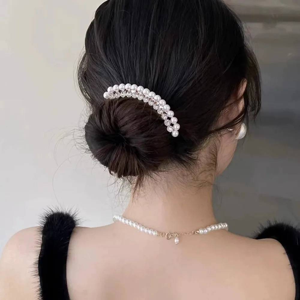 perle d'eau diamant métal pan cheveux insérer peigne boule tête fête pan cheveux peigne épingle à cheveux mariage vacances cadeau cheveux accessoire