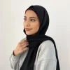 polyesterjersey hijabs écharpe pour femmes musulmanes châle extensible facile hijabs modal hijab foulards foulard femme africaine turban