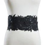 Ceinture large en dentelle pour femmes, ceinture Obi, style Boho