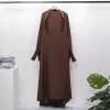 abaya jilbab pour femmes musulmanes, vêtements islamiques, dubaï, saoudien, robe noire, modestie turque, robe de prière une pièce, manches smocks à capuche