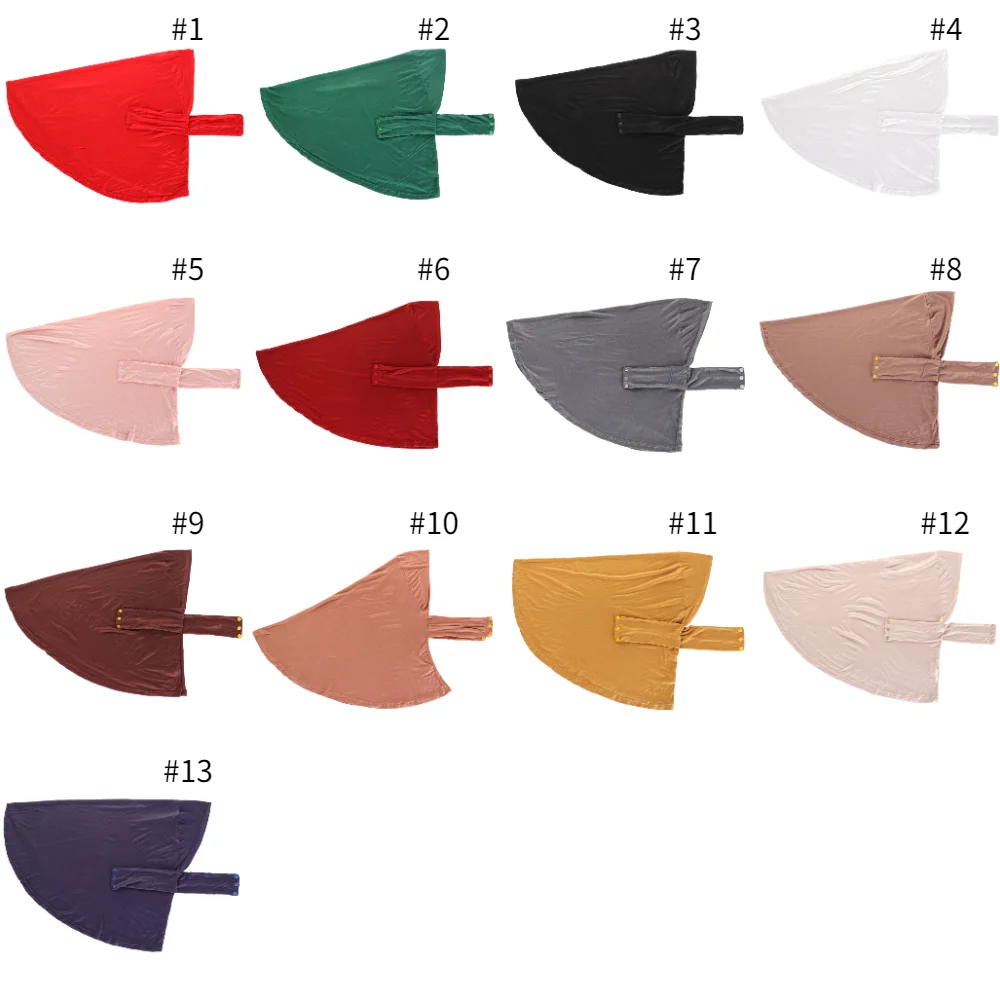 hijab instantané en jersey pour femme musulmane, turban islamique, bonnet nik