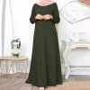 abaya musulmane de dubaï pour femmes, à la mode, douce, musulmane, khimar, turquie, vêtements islamiques, longue robe africaine, 2024