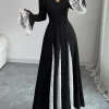 Femmes Robe Abaya manches évasées dentelle robes de soirée musulmanes dubaï Jalabiya caftan marocain robes arabe longue Robe Ramadan 2025
