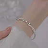 breloques 925 en argent sterling bracelets pour femme de luxe original réglable torsadé tissé bracelet bracelet fête de mariage bijoux