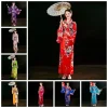 costume de cosplay kimono japonais traditionnel, robe kimono de style japonais imprimé floral sakura pour fille, élégance asiatique