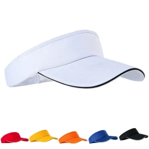 Casquettes de Tennis hommes femmes bandeau de Sport réglable classique soleil Sport visière chapeau casquettes de course Tennis plage chapeau Sports de plein air chapeau