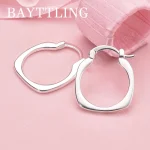 Boucles d&rsquo;oreilles carrées et rondes de luxe en argent Sterling 925 pour femmes, accessoires cadeaux de bijoux de mariage à la mode