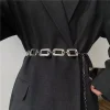ceinture à chaîne pour femmes, ceinture de taille en métal, ceinture à maillons épais pour le ventre