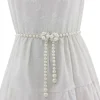 ceinture élégante en perles pour femmes, simple, réglable, chaîne fine, pour robe, taille fine, bijoux décoratifs