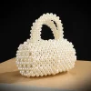 sac de robe de soirée élégant, tissage de perles, sac à main élégant et polyvalent pour banquet et fête, sac de rangement de perles pour socialite