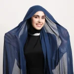 Mode Premium Modal coton Hijab écharpe Jersey doux tissu respirant bandeau Long plaine mode Turban cravate tête enveloppement