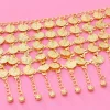 chaîne de taille en forme de pièce d'or et d'argent, ceinture de beauté de danse du ventre, adaptée aux accessoires de costumes de danse, spectacle de fête, 1 pièce