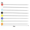 Épingles à tête ronde en verre colorées, 100 pièces/boîte, aiguilles de positionnement à poussée droite, accessoires de couture pour la couture, outils de bricolage
