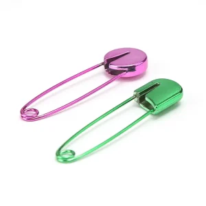 Épingles de sûreté en acier inoxydable, 8 pièces, éblouissent, soie colorée, Hijab, grande écharpe, bricolage, couture, outil de fabrication de robes, accessoires pour vêtements