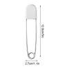 Épingle de sûreté en acier inoxydable de grande taille, 1 pièce, 12.8cm, outils de couture, accessoires, aiguilles enveloppées, épingles de sûreté pour la fixation des fichiers