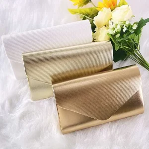 Sac de soirée Design de luxe pour femmes, pochette de jour pour dames, sac à main enveloppe, pochette quotidienne pour fête de mariage, sacs à bandoulière avec chaîne dorée scintillante