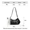sac à main vintage sous les bras, sac à aisselles pour fille, sac à bandoulière simple pour moto, polyvalent, style punk, sac à main décontracté