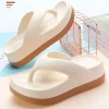 Femme tongs Design populaire chaussures tendance sandales à plate-forme décontractées pantoufles d&rsquo;extérieur antidérapantes caractéristiques uniques sandales plates