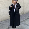 faux mélange de deux pièces à capuche pour femmes, optique tout match, chaud, style long, mode étudiante coréenne, décontracté, hiver