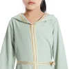 filles à capuche ouvert abaya printemps été noir djellaba décontracté robe à capuche enfants musulmans islamique ramadan arabe kimono caftan robes
