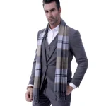 Écharpe classique pour homme hiver Imitation cachemire foulards marque de luxe écharpes garder au chaud en plein air foulard hommes châle Wrap cadeau