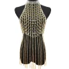 soutien gorge en perles élégant, chaîne corps, accessoire bijoux tendance pour plage des femmes