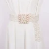 perle ceinture faite à la main femme mode coréenne robe de mariée taille large chaîne ceinture de taille