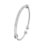 GaaBou-Bracelets ouverts en argent regardé 925 pour femme, bijoux de luxe, cadeau féminin, qualité