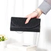 pochette à paillettes avec chaîne pour femmes, sac à main à bandoulière avec chaîne, sac à main de mariage à paillettes pour soirée, cadeau de mariage